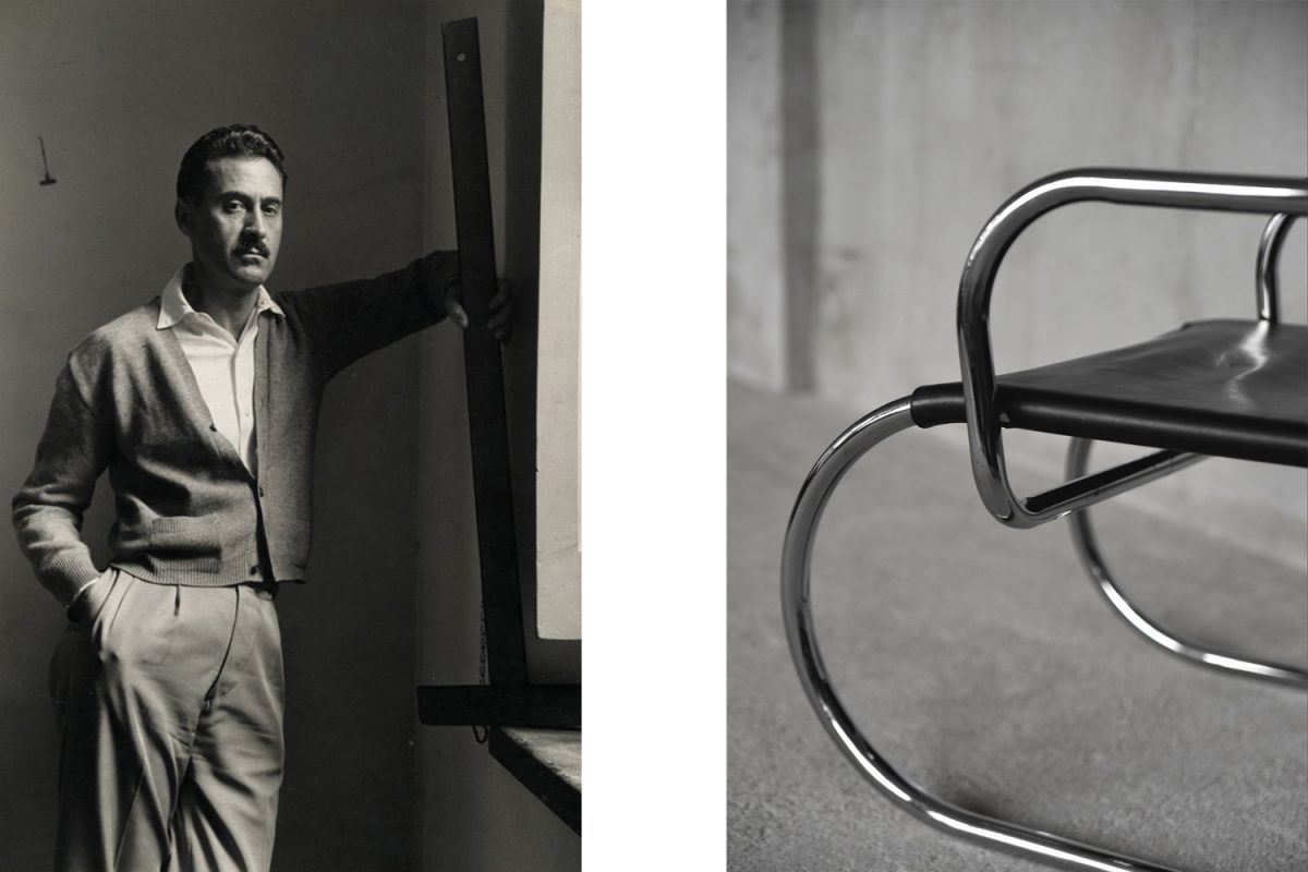 Skórzany fotel, proj. Franco Albini dla Tecta, Bauhaus – minimalistyczny design od garage garage