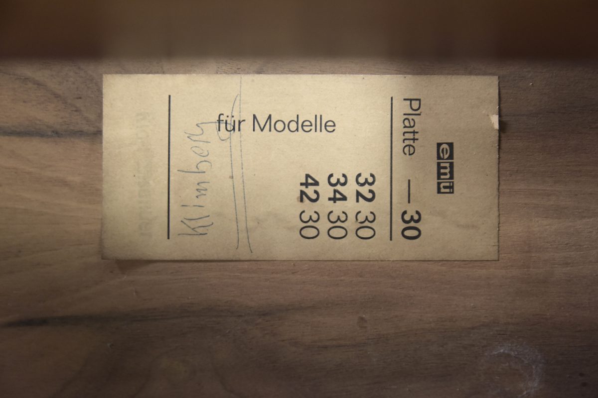 Palisandrowa konsola E.M.Ü., Niemcy, lata 60. - Mid-Century Modern design od GARAGE GARAGE
