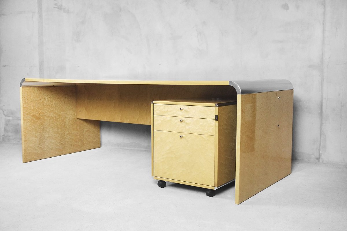 Modernistyczne biurko modułowe, proj. Giovanni Offredi dla włoskiego Saporiti Italia – Italian Design od garage garage