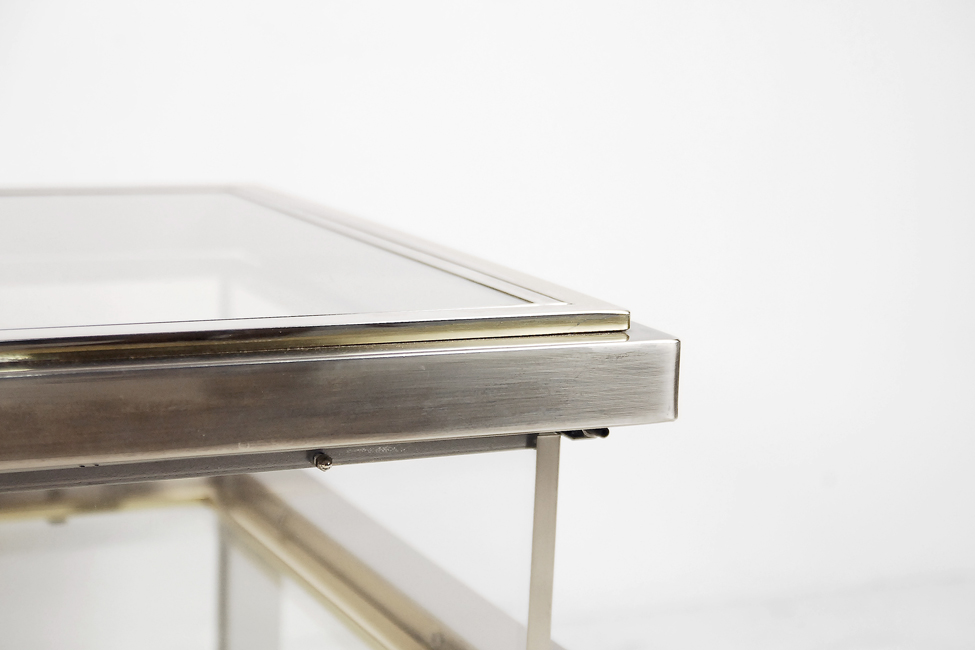 Szklany stolik/gablota Maison Jansen - Glamour design od garage garage