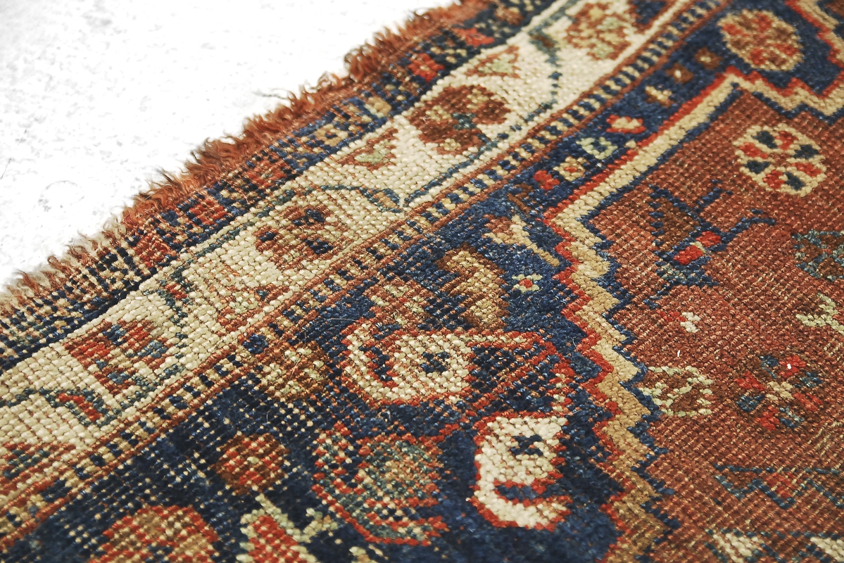 Antyczny dywan perski, vintage Shiraz - industrialny design od garage garage