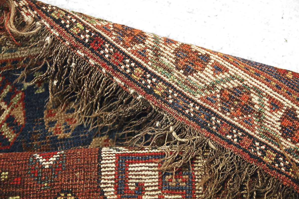 Antyczny dywan perski, vintage Shiraz - industrialny design od garage garage