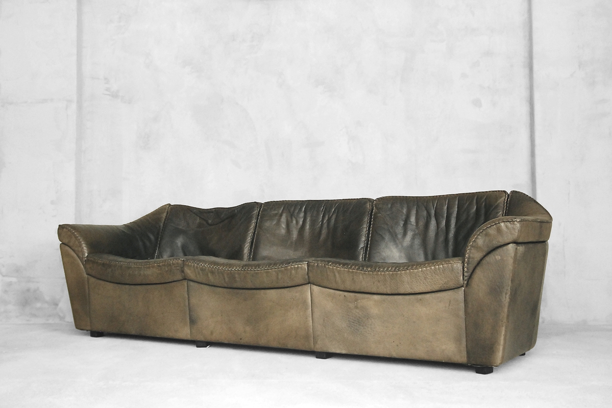 Skórzana sofa Berg, Dania, laya 70 - Danish Modern vintage design od garage garage