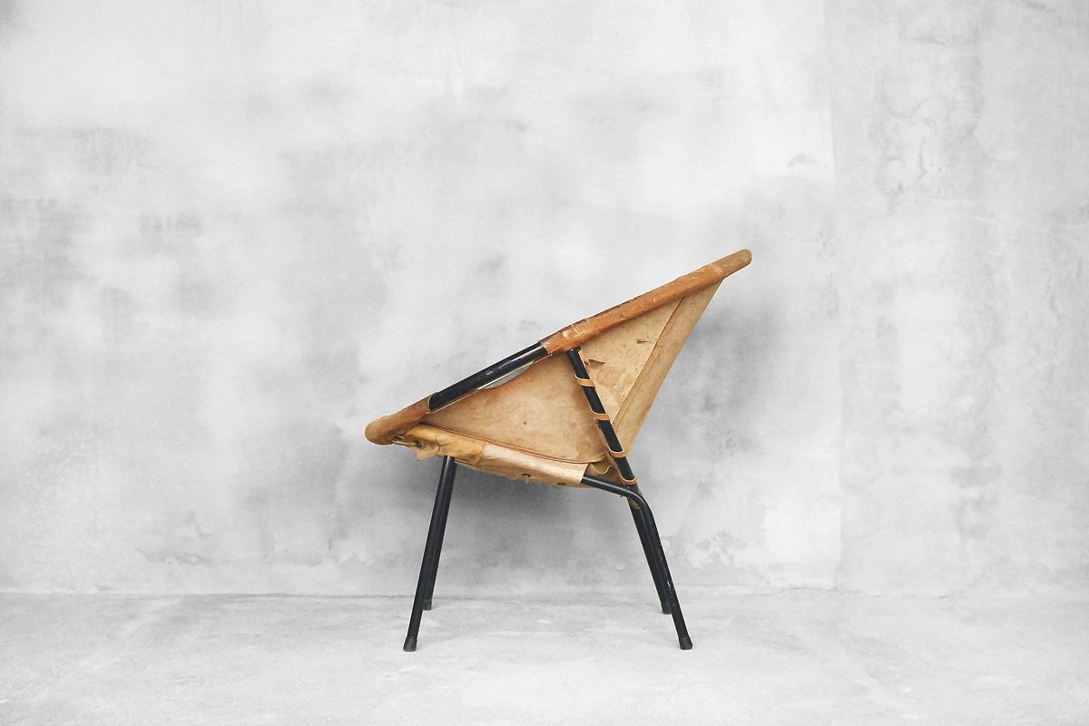 Skórzany fotel Balloon Chair, Lusch Erzeugnis dla Lusch & Co. – Mid Century Modern design od garage garage