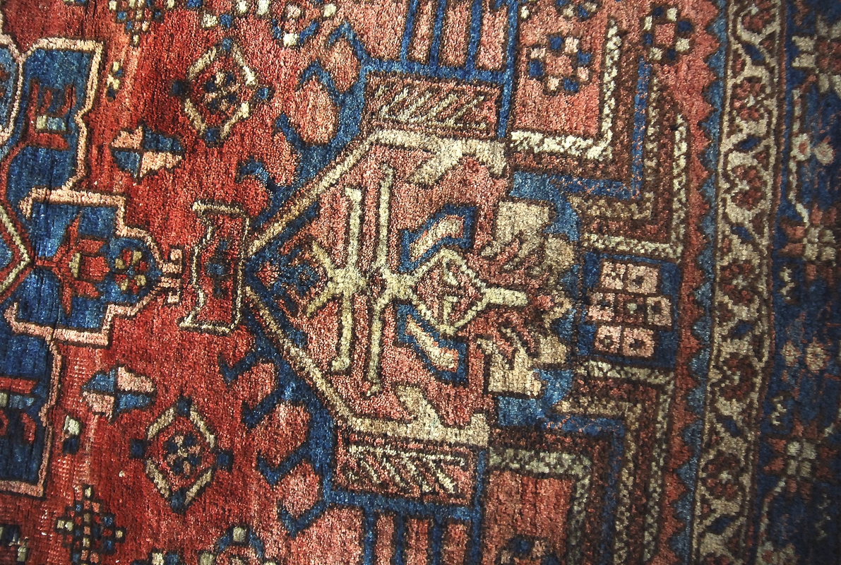 Antyczny dywan perski Heriz, vintage design - orientalne dywany od garage garage