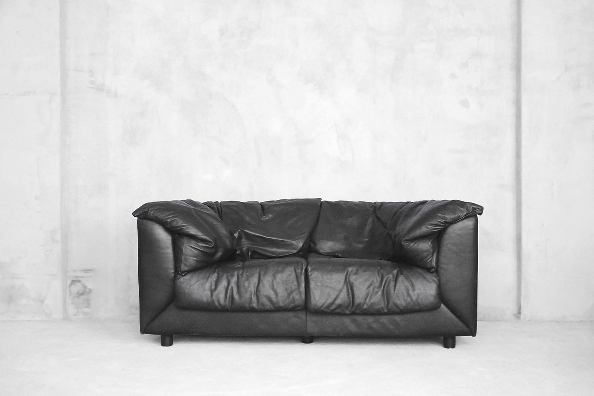 Skórzana sofa dwuosobowa vintage, De Sede, lata 80 – vintage design od garage garage