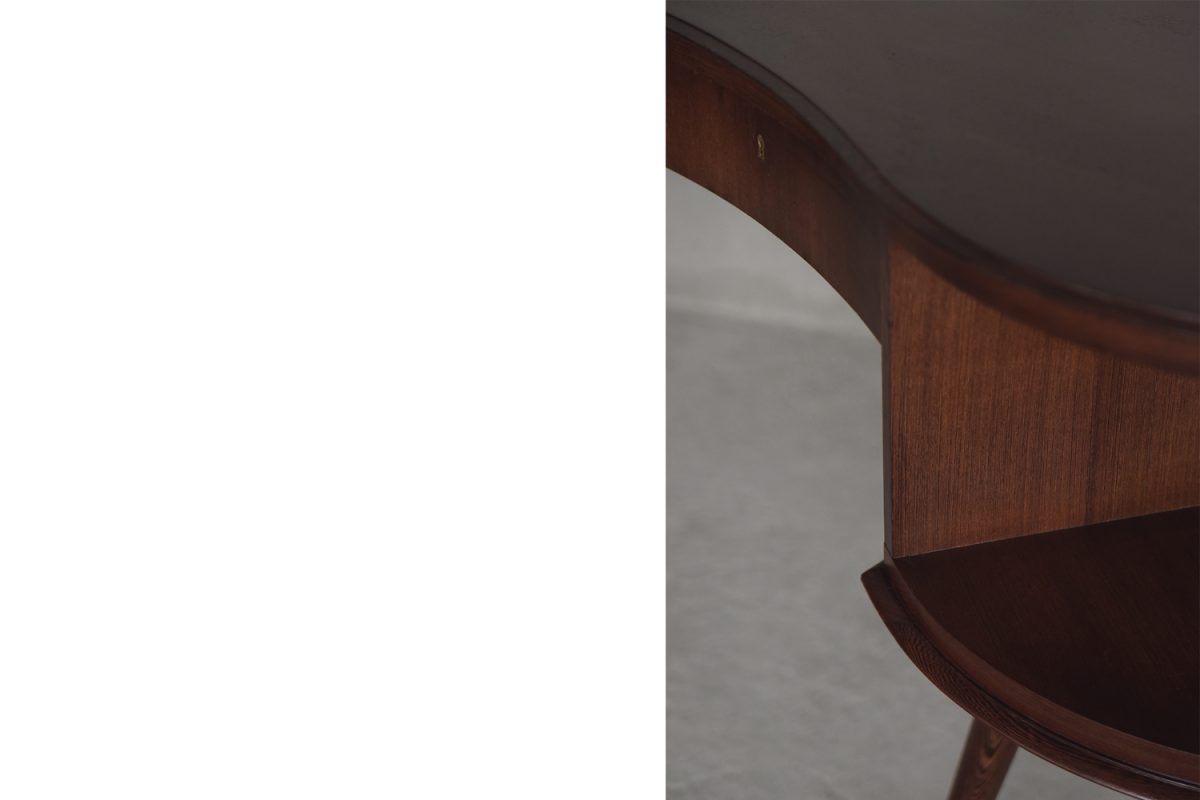 Dyrektorskie biurko nerka, organiczny kształt, lata 60 - Mid-Century Modern design od garage garage