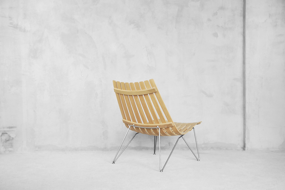 Para foteli Scandia, proj. Hans Brattruda, Norwegia, lata 60 - skandynawski design od garage garage