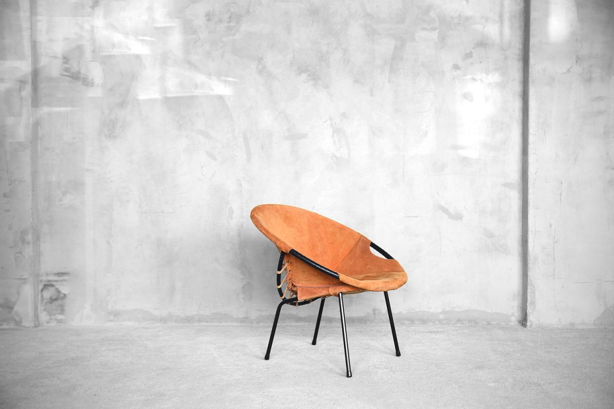 Fotel Balloon Chair, proj. Lusch Erzeugnis dla Lusch & Co - Mid-century Modern design od garage garage