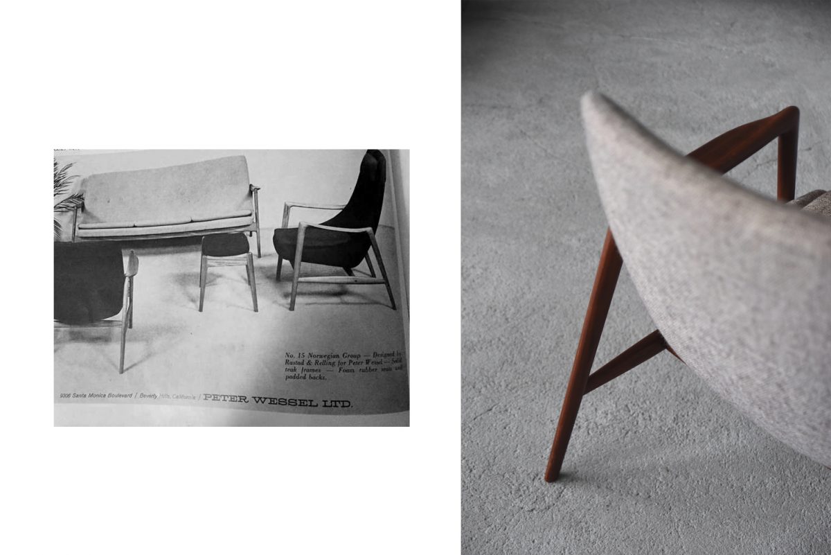Norweski fotel vintage, proj. Adolf Relling & Rolf Rastad dla Peter Wessel, lata 60 - Mid-Century Modern design od garage garage