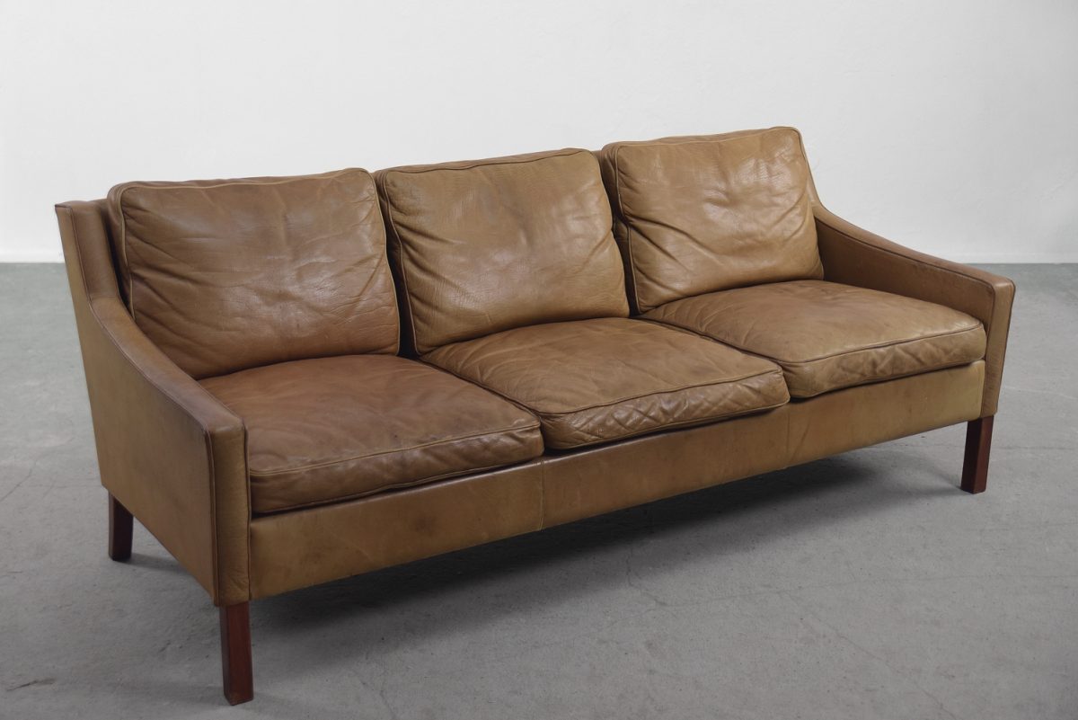 Skórzana sofa OPE, Szwecja, lata 60 - Industrial Scandinavian design od garage garage