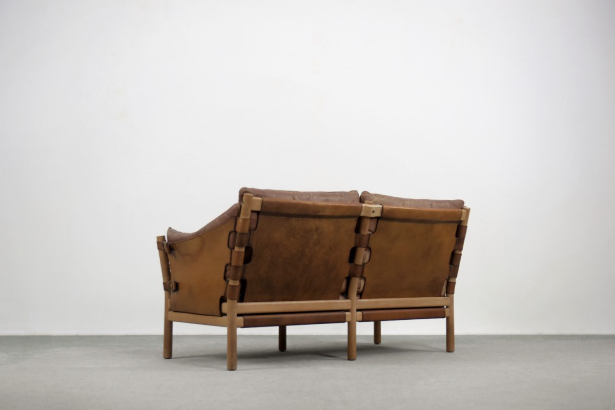 Skórzana sofa w stylu Safari, Szwecja, lata 60. - Industrial design od GARAGE GARAGE