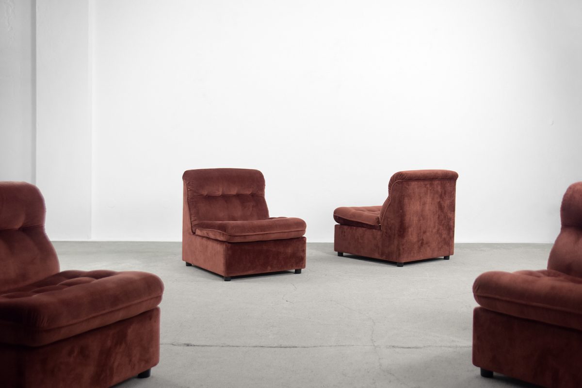 Sofa modułowa / Komplet 4 foteli Ulferts, Szwecja, lata 60. - Mid-Century Modern design od GARAGE GARAGE