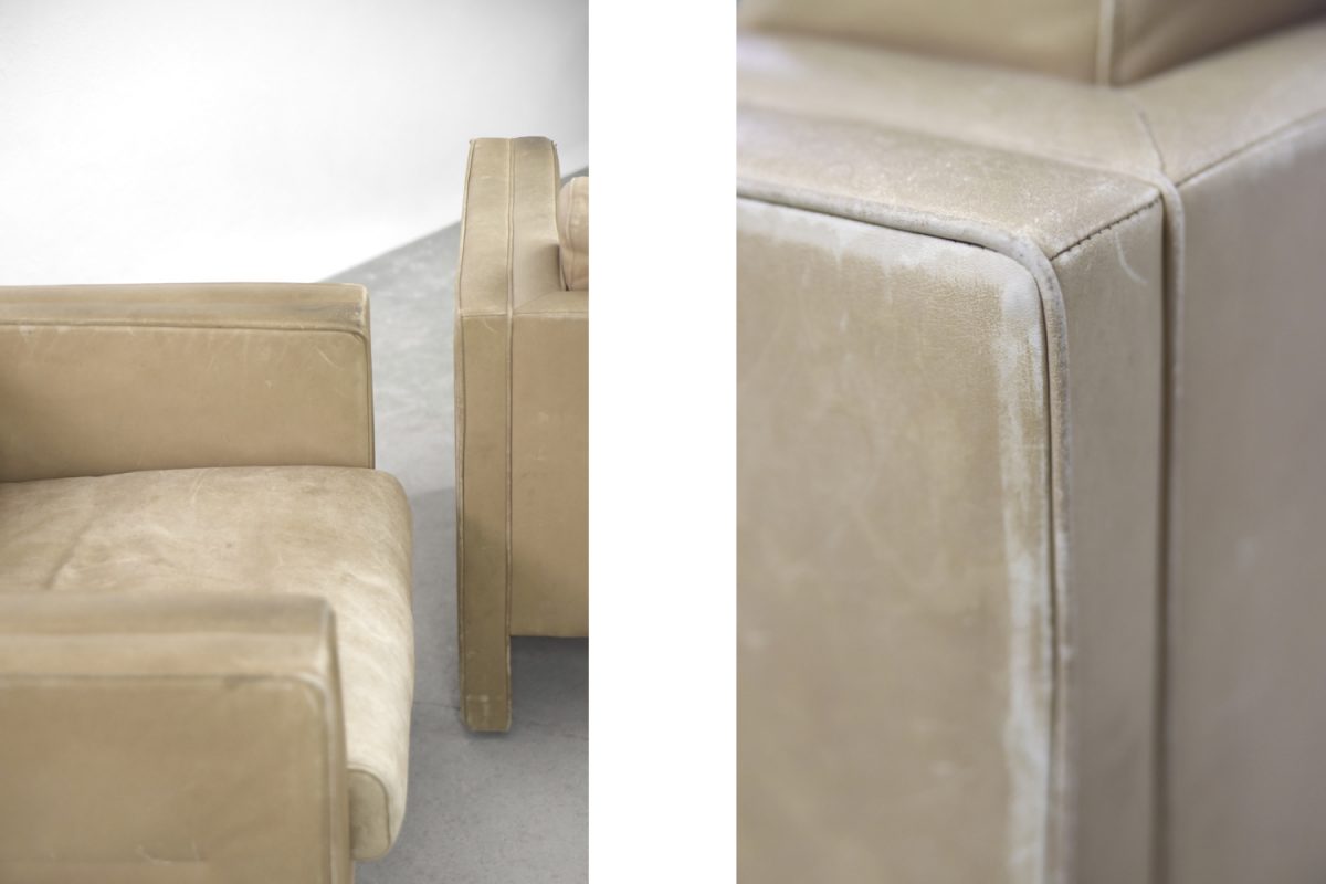 Para geometrycznych foteli, proj. R. & T. Haussmann dla Walter Knoll, Niemcy, lata 80. - Industrial design od GARAGE GARAGE