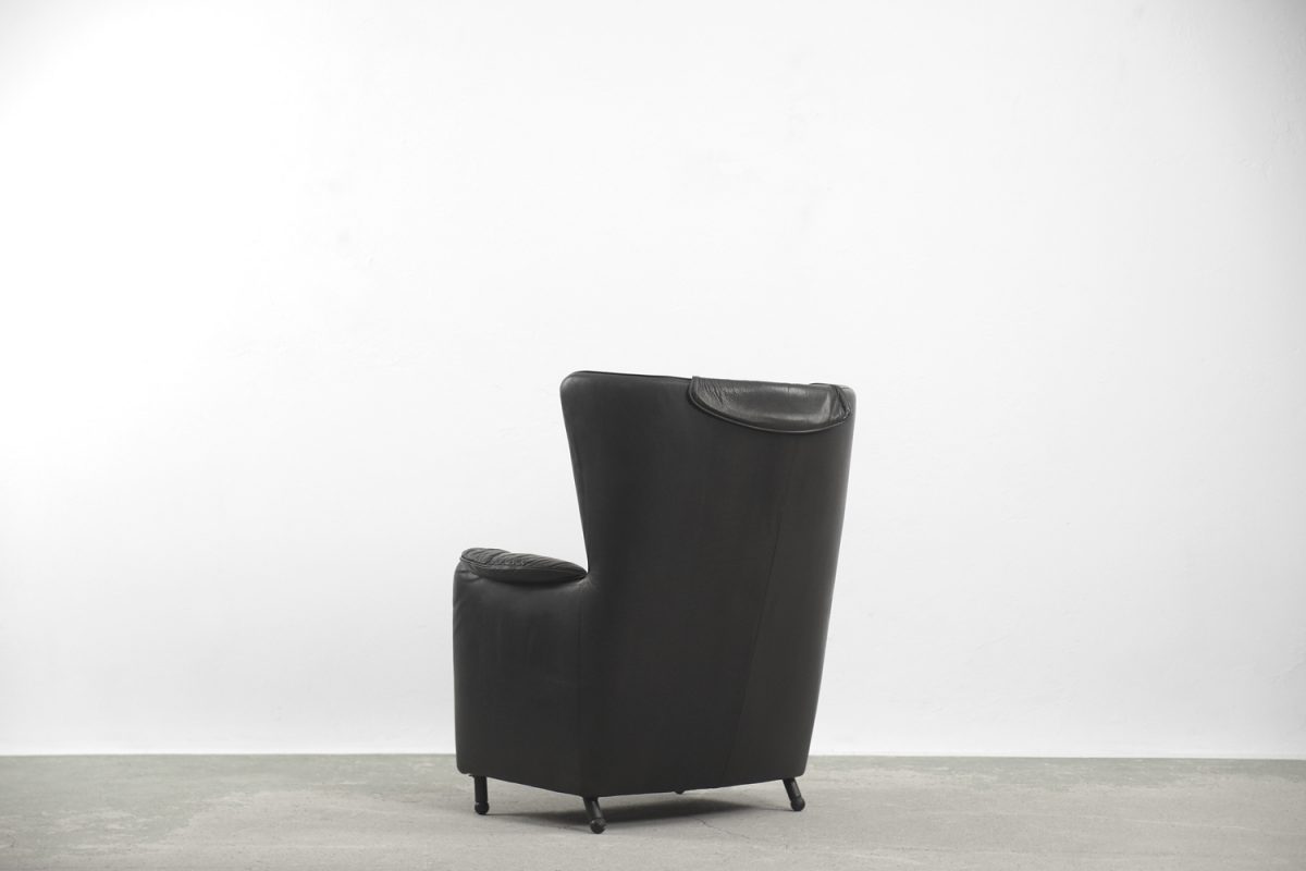 Skórzany fotel DS-23, proj. Franz Josef Schulte dla De Sede, Szwajcaria, lata 80. - Postmodernist design od GARAGE GARAGE
