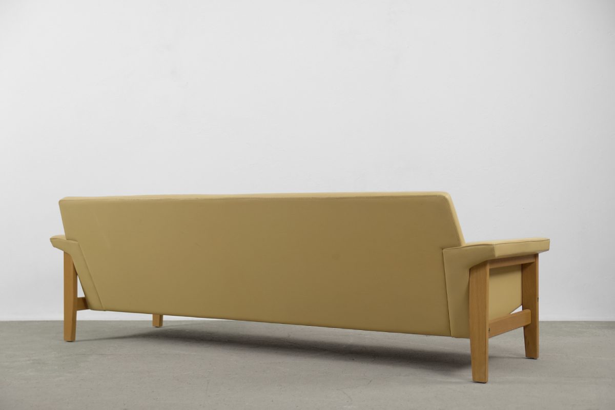 Skórzana sofa, proj. Lennart Bender dla Ulferts Tibro, Szwecja, lata 60. - Mid-Century Modern design by GARAGE GARAGE