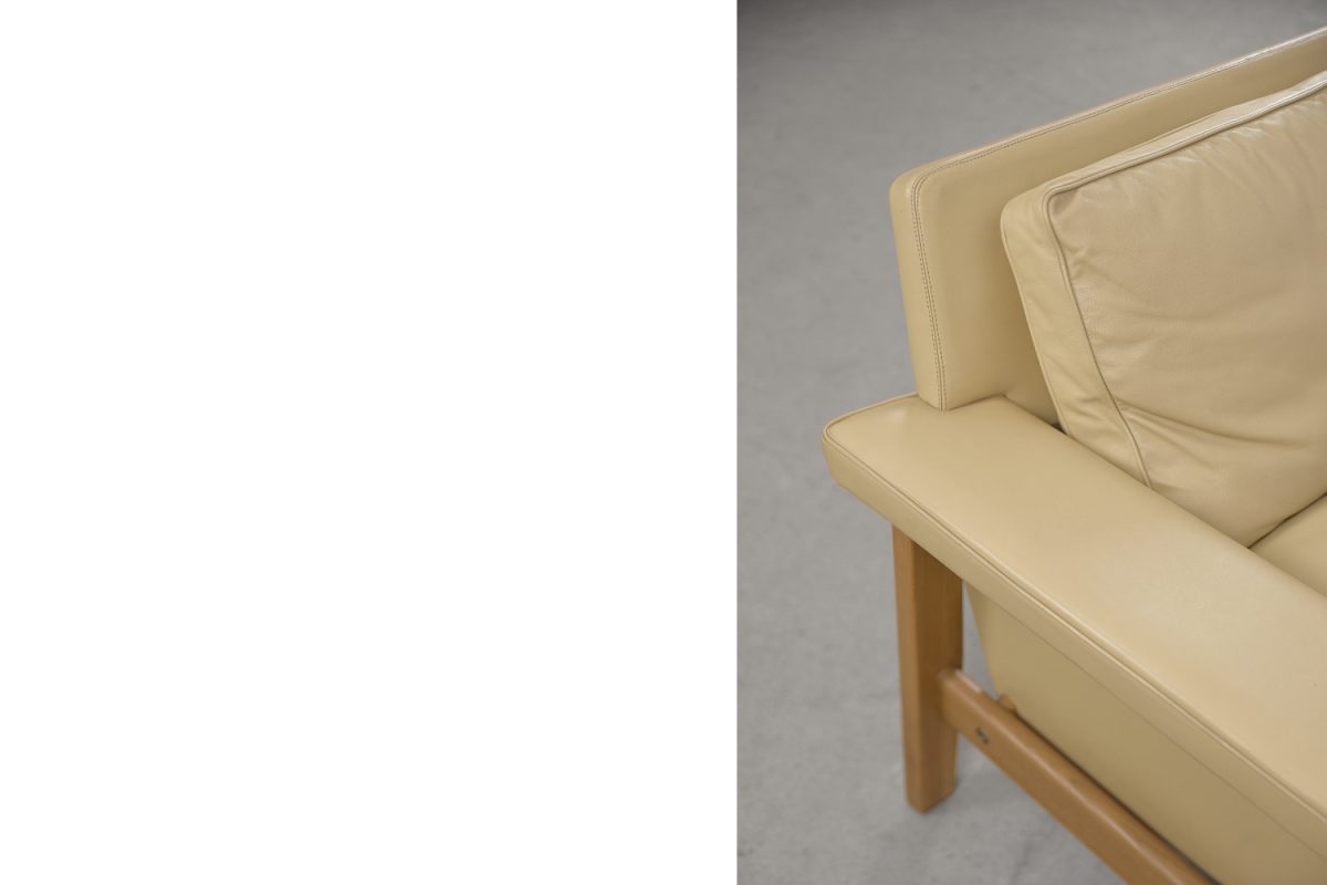 Skórzana sofa, proj. Lennart Bender dla Ulferts Tibro, Szwecja, lata 60. - Mid-Century Modern design od GARAGE GARAGE