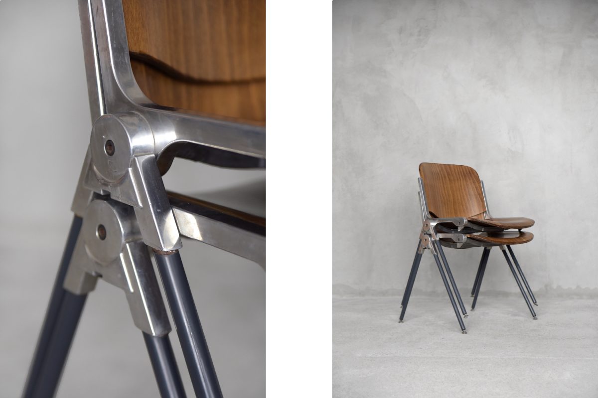 Komplet krzeseł, Włochy, lata 60. - Industrial design od GARAGE GARAGE