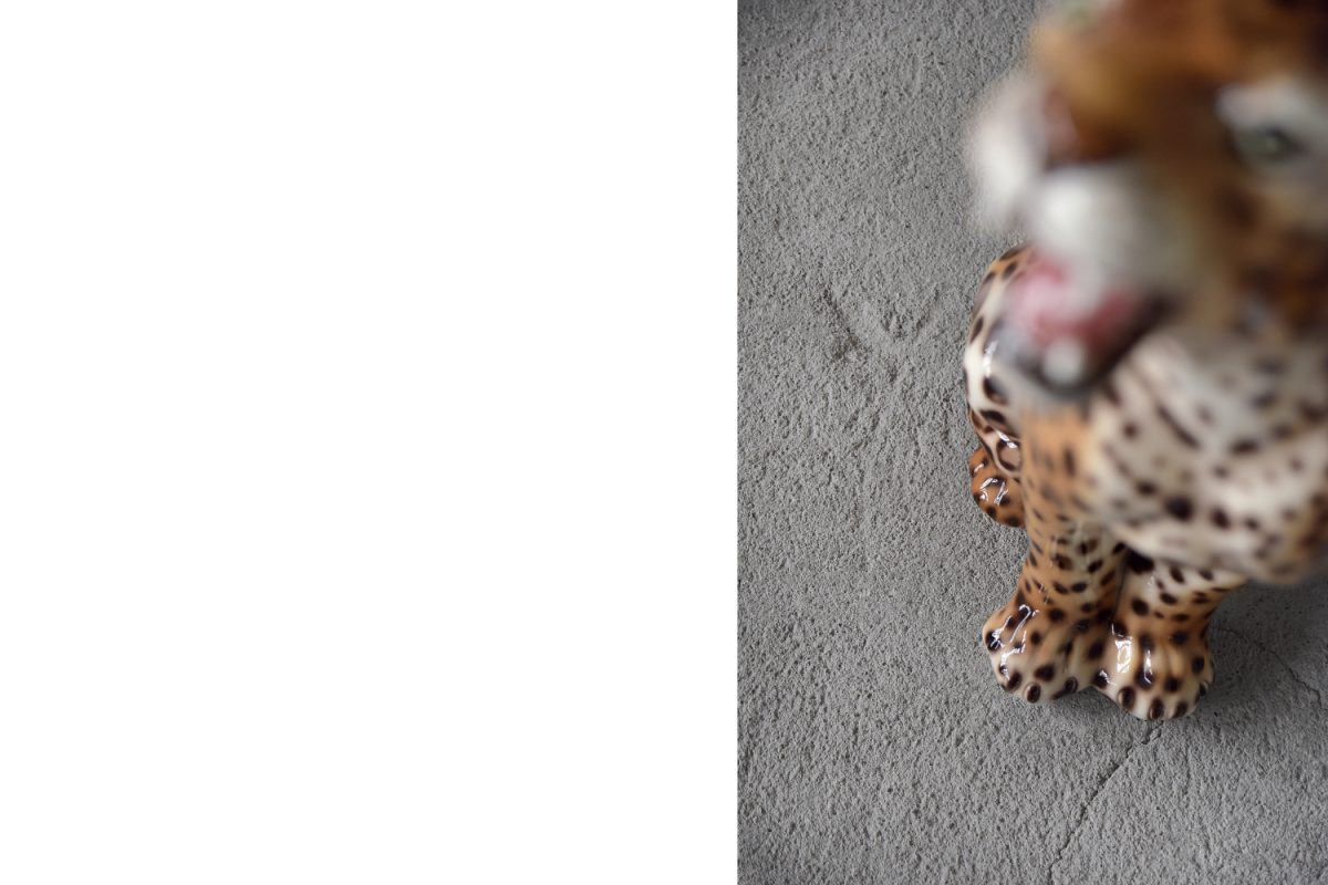 Ceramiczny leopard, Włochy, lata 70. - Hollywood Regency design od GARAGE GARAGE