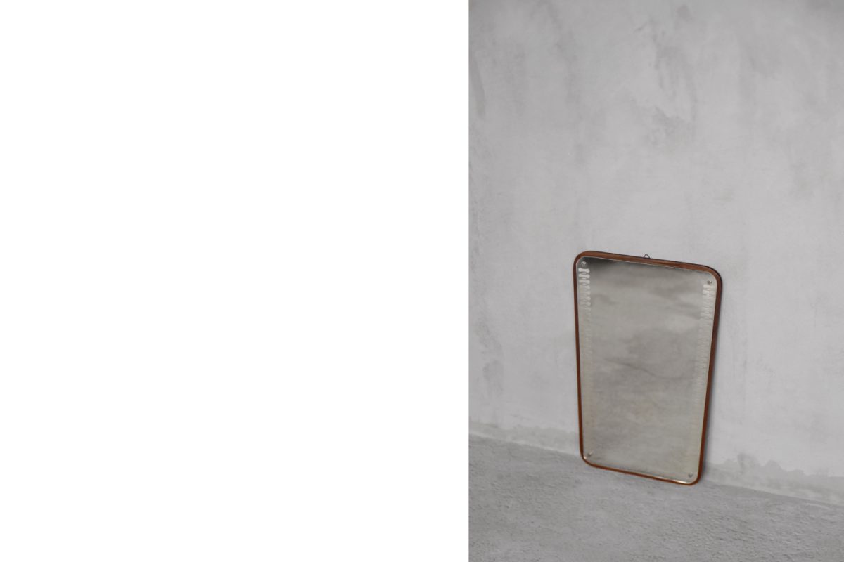 Lustro ze zdobioną taflą szkła, Szwecja, lata 50. - Mid-Century Modern design od GARAGE GARAGE