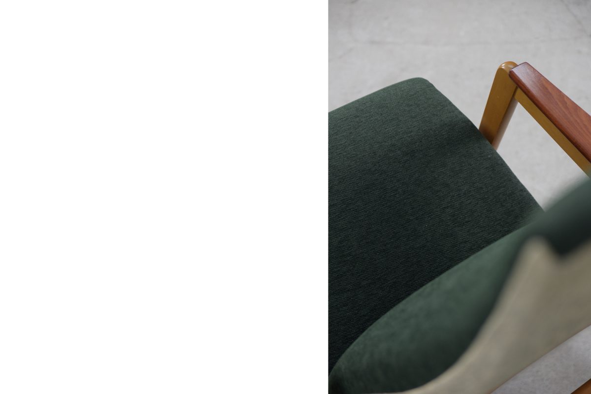 Fotel z wysokim oparciem, Skandynawia, lata 50. - Mid-Century Modern design od GARAGE GARAGE