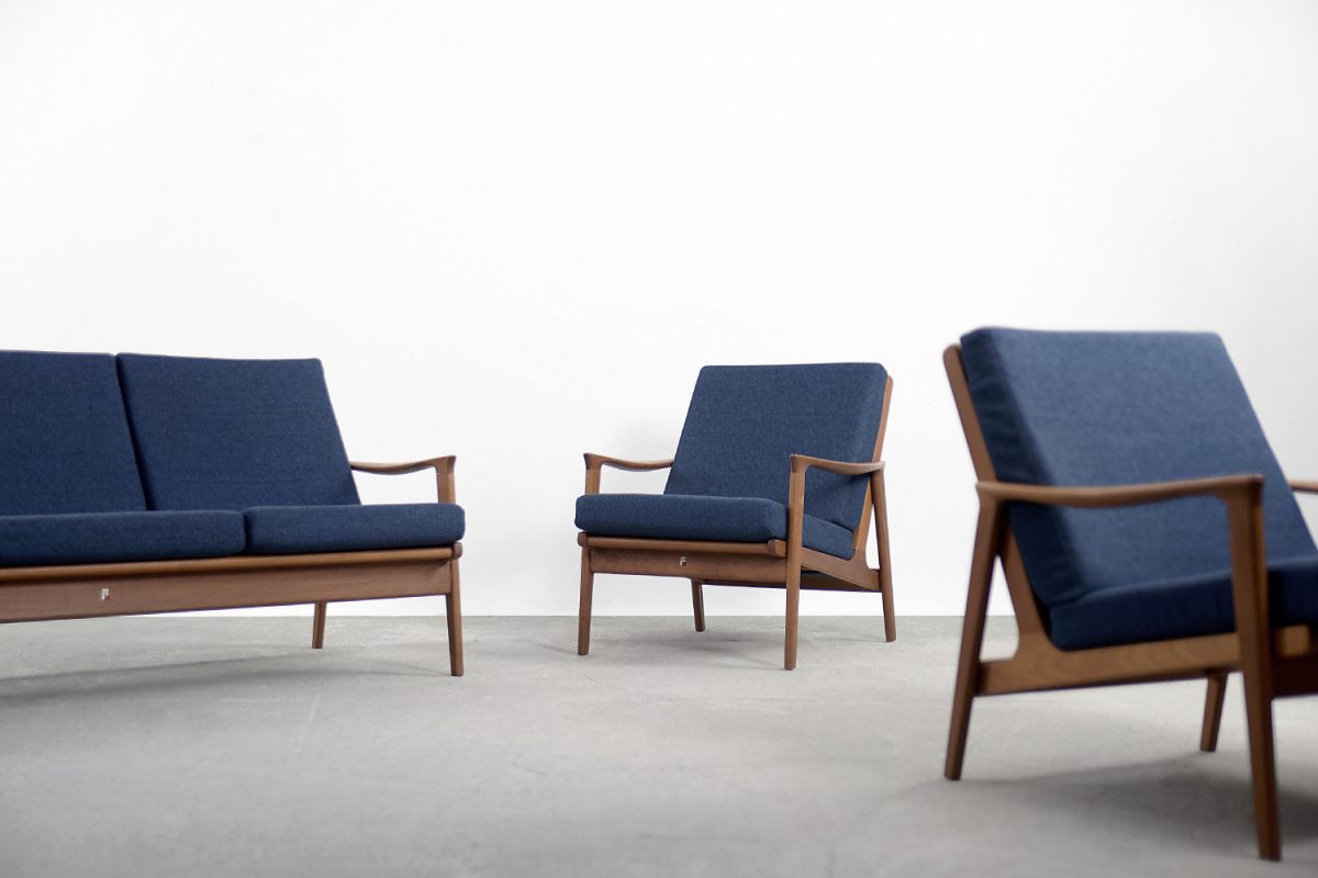 Komplet wypoczynkowy Mid-Century Modern, Parker Furniture, Australia, 1956 - Mid-Century Modern design od GARAGE GARAGE