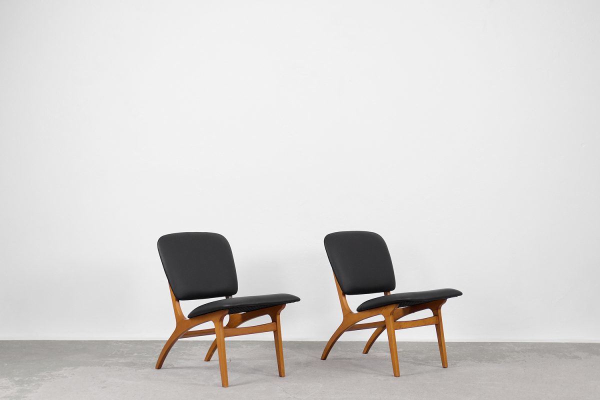 Para foteli Jylland, Jio Möbler, Szwecja, 1953 - Mid-Century Modern design od GARAGE GARAGE
