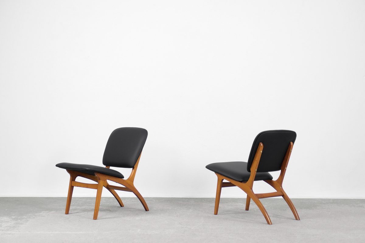Para foteli Jylland, Jio Möbler, Szwecja, 1953 - Mid-Century Modern design od GARAGE GARAGE