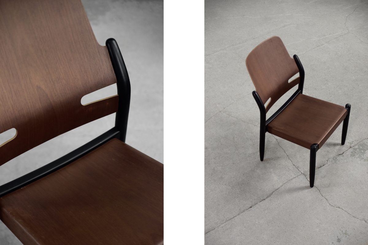 Komplet krzeseł Åkerbloms model 804/3B, proj. Gunnar Eklöf dla Svenska Möbelfabrikerna Bodafors, Szwecja, lata 50. - Mid-Century Modern design by GARAGE GARAGE