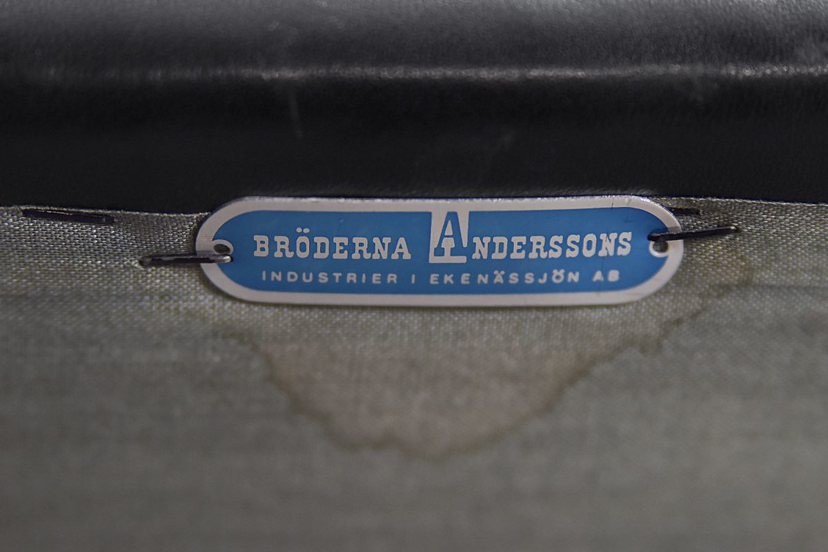 Skórzany komplet wypoczynkowy, Bröderna Anderssons, Szwecja, lata 60. - Mid-Century Modern design od GARAGE GARAGE