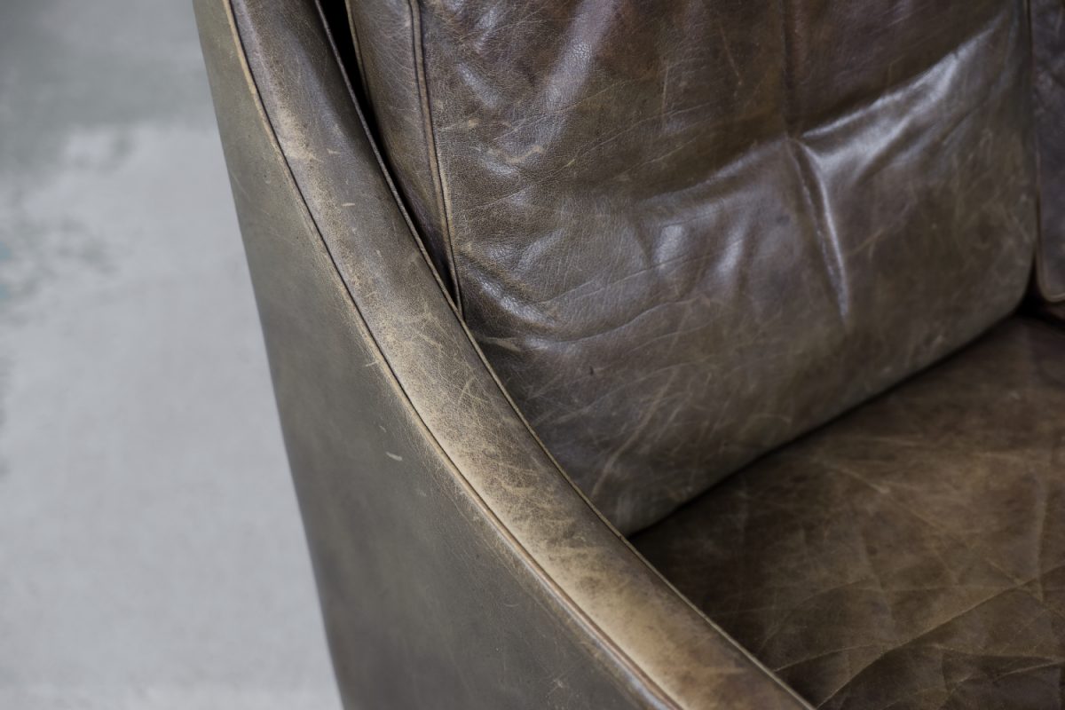 Skórzana sofa trzyosobowa, Dania, lata 50. - Industrial design od GARAGE GARAGE