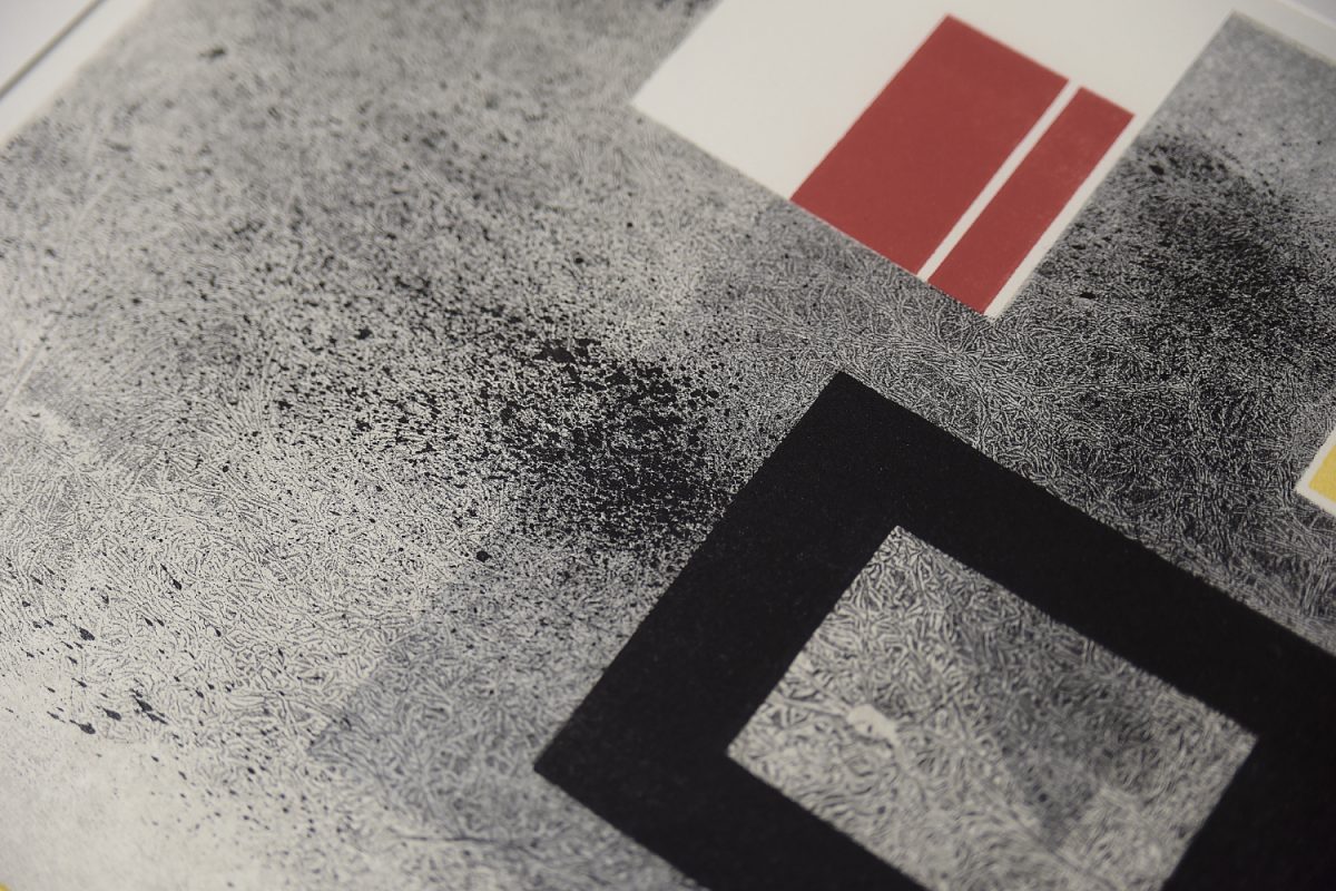 Litografia barwna, Lars Hellström, Rektanglar, 1991 - Mid-Century Modern design od GARAGE GARAGE