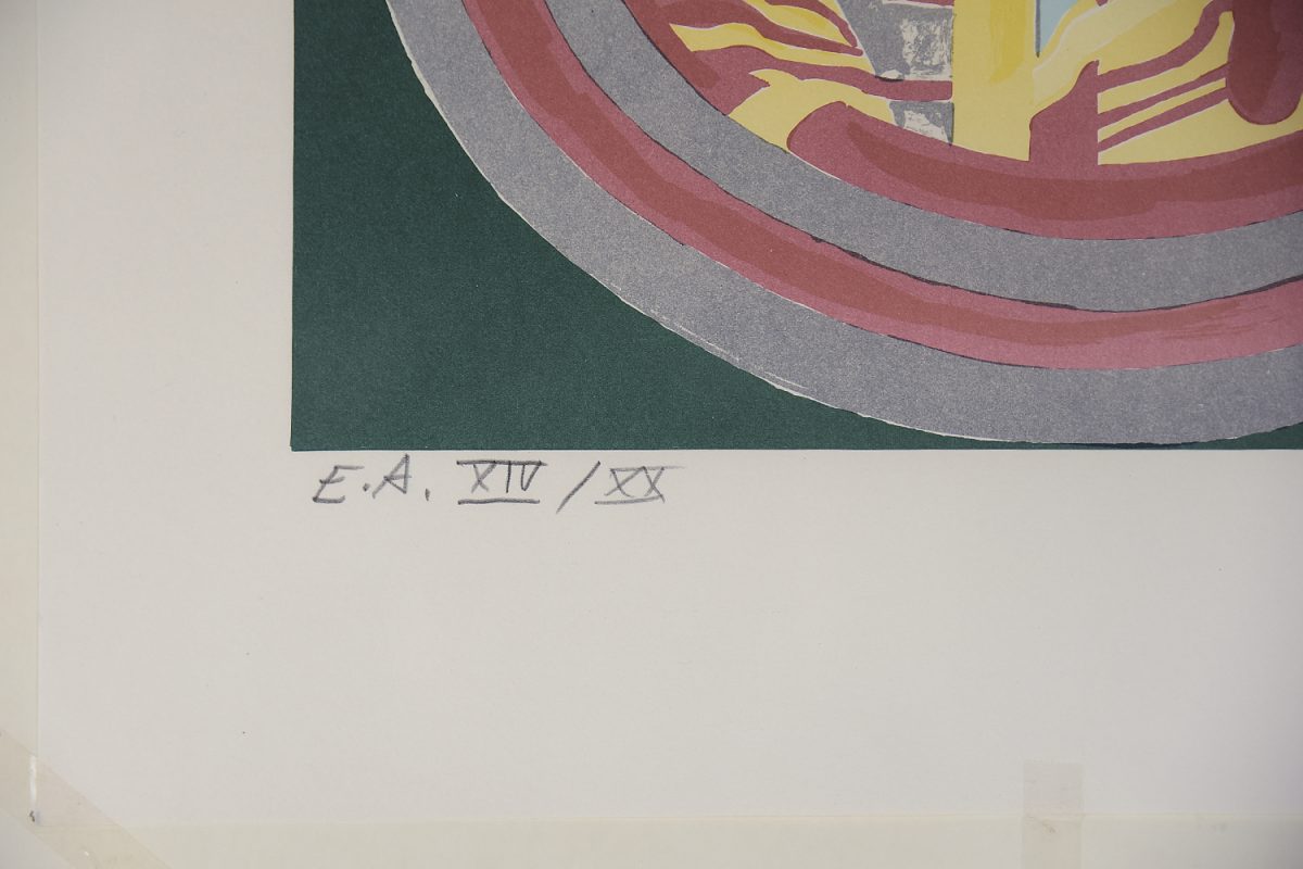 Litografia barwna, Tomas Nordbäck, Kosmiskt rum - Mid-Century Modern design od GARAGE GARAGE