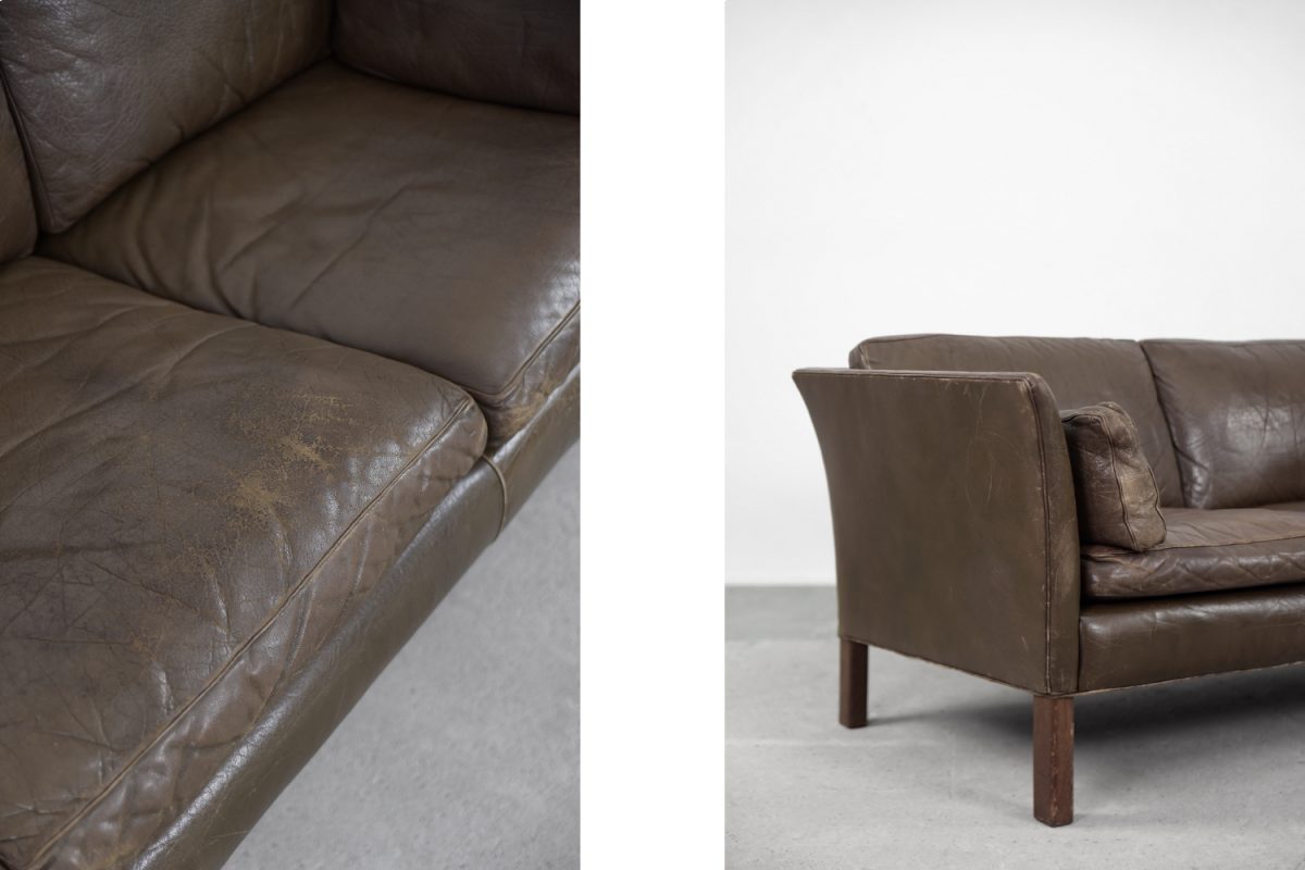 Skórzana sofa Cromwell, proj. Arne Norell, Szwecja, lata 60. - Mid-Century Modern design od GARAGE GARAGE