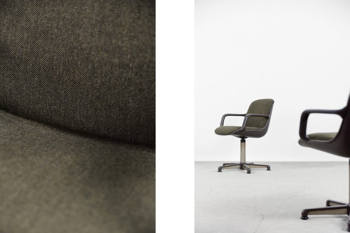 Para foteli biurowych, proj. Charles Pollock dla Comforto, Niemcy, lata 70. - Mid-Century Modern design by GARAGE GARAGE