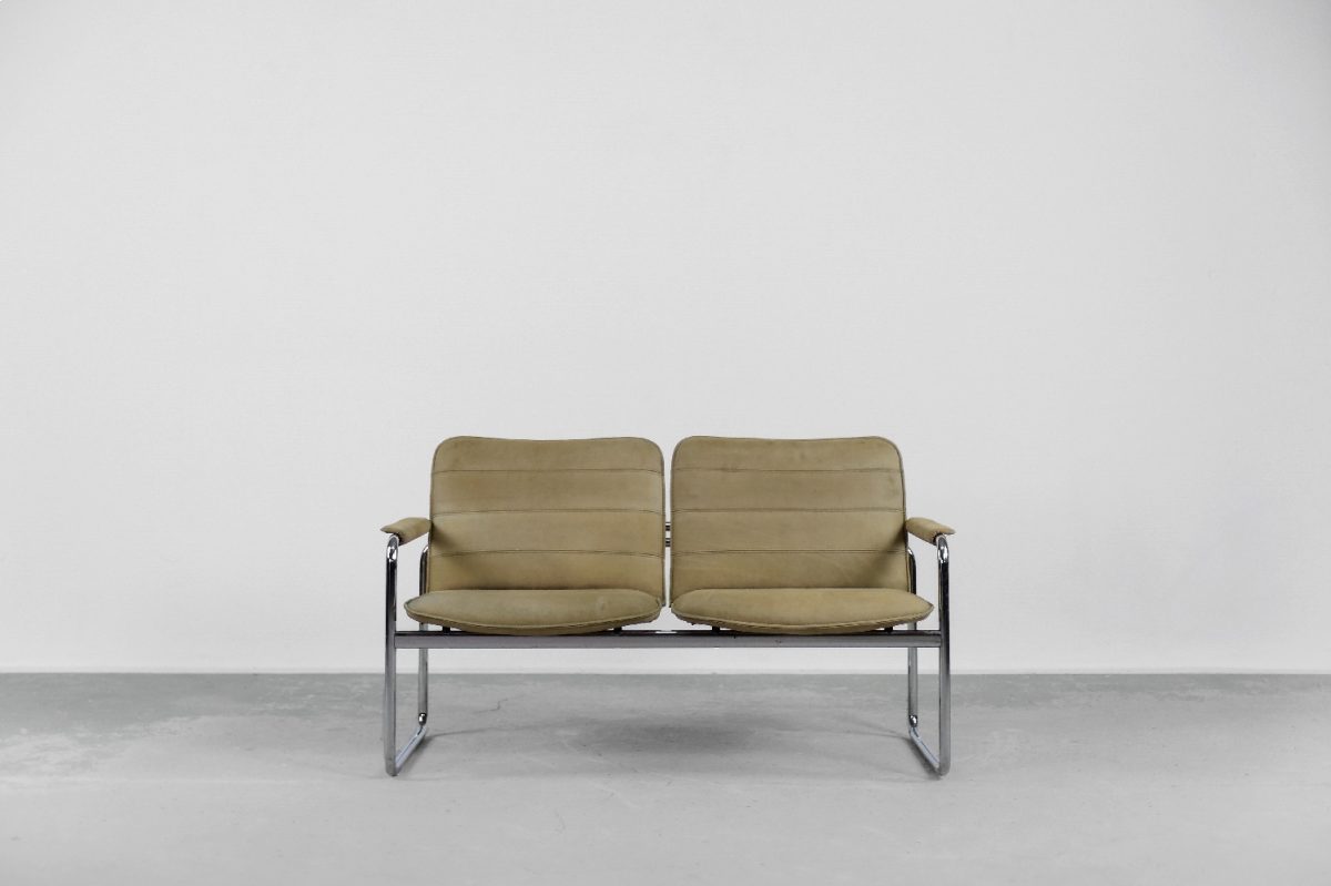 Skórzana sofa dwuosobowa, Niemcy, lata 60. - Mid-Century Modern design by GARAGE GARAGE