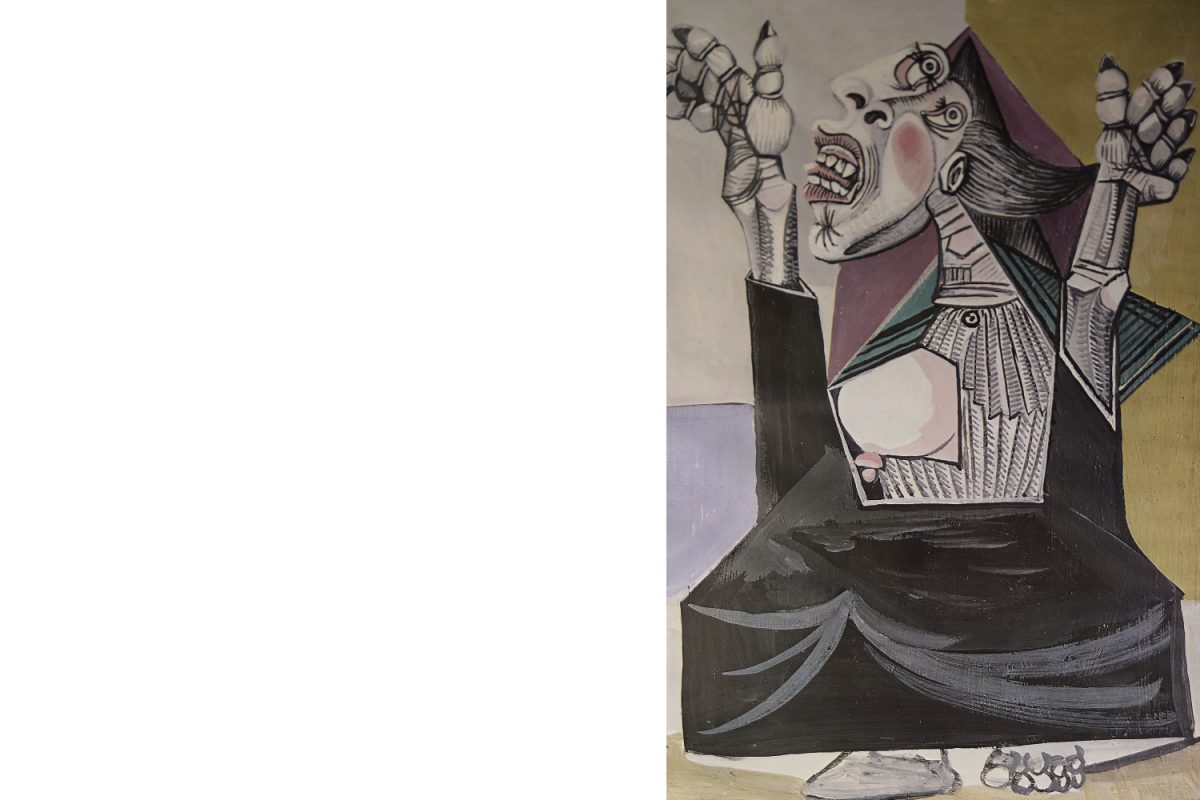 Plakat z wystawy Pablo Picasso, Muzeum Sztuki Louisiana, Dania, 1981 - Mid-Century Modern design od GARAGE GARAGE