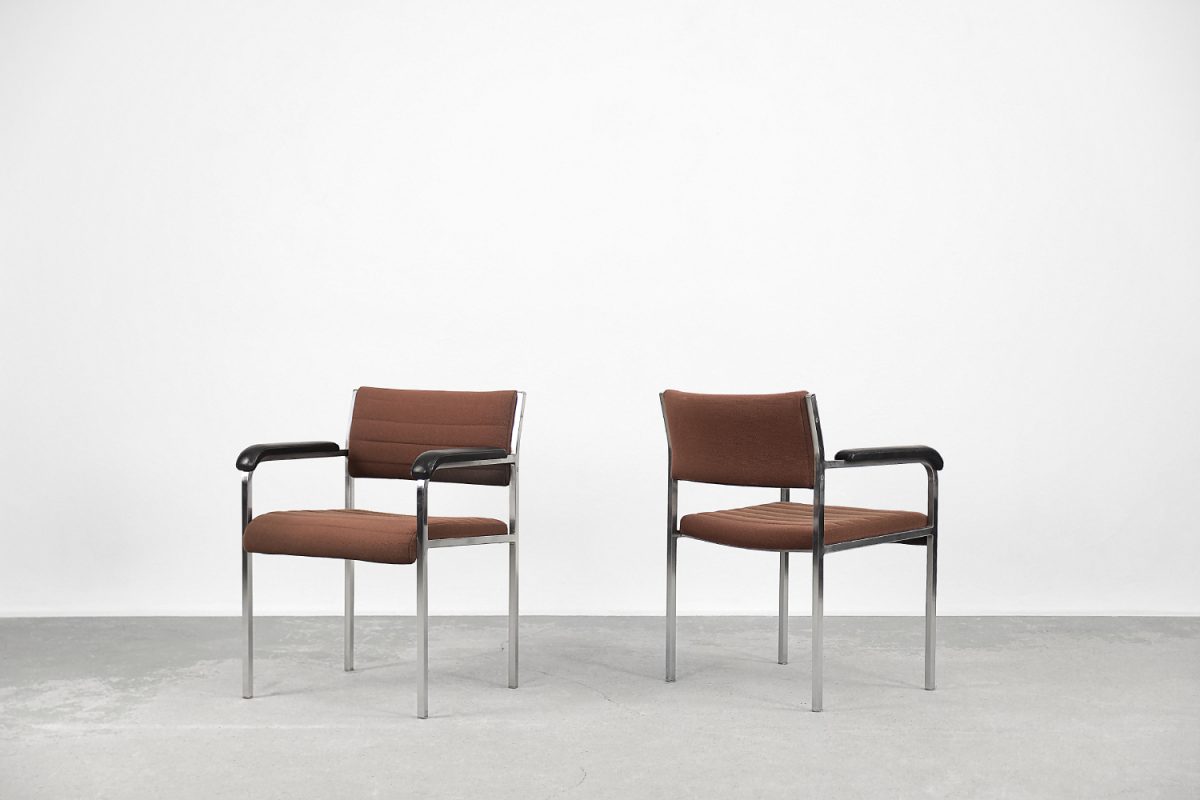 Para foteli biurowych, Fröscher Sitform, Niemcy, lata 70. - Mid-Century Modern design od GARAGE GARAGE
