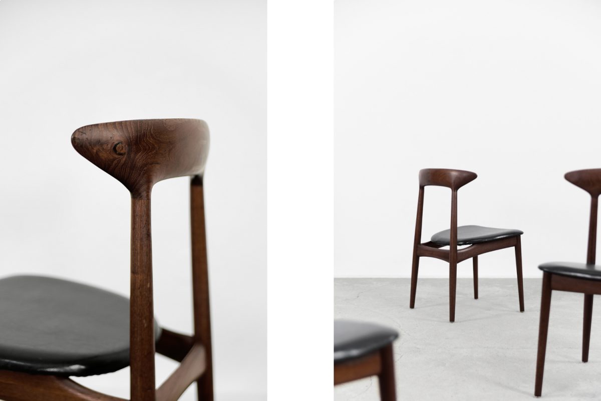 Komplet 6 krzeseł, proj. Kurt Østervig, Dania, lata 60. - Mid-Century Modern design by GARAGE GARAGE