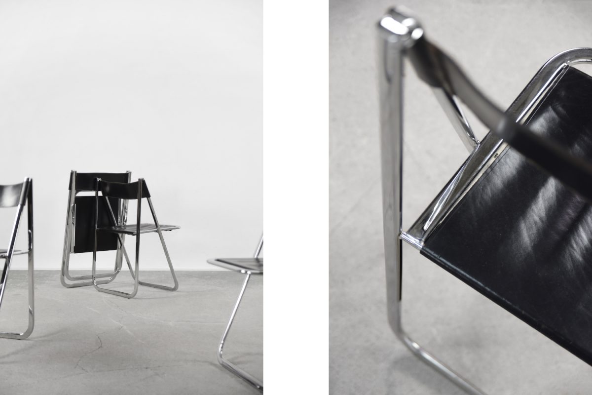 Komplet 4 krzeseł Tamara, Arrben, Włochy, lata 70. - Mid-Century Modern design od GARAGE GARAGE