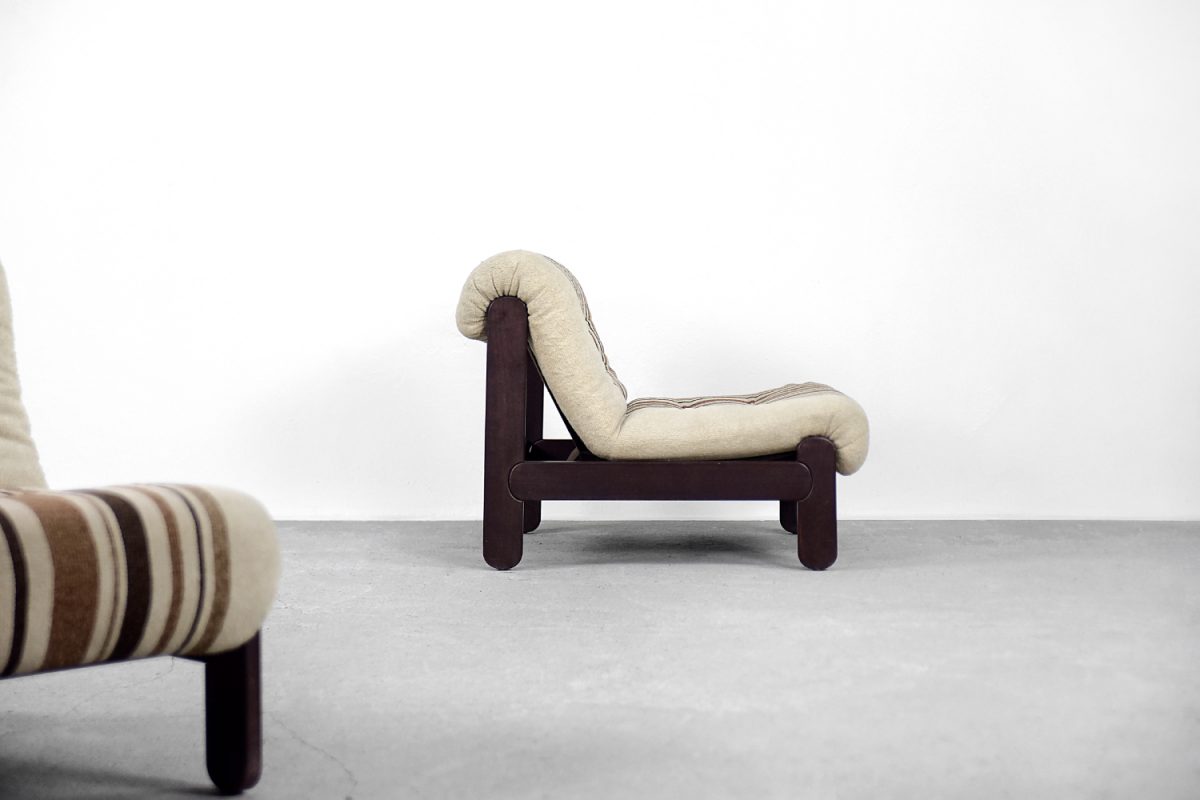 Para modernistycznych foteli, Skandynawia, lata 60. - Mid-Century Modern design od GARAGE GARAGE