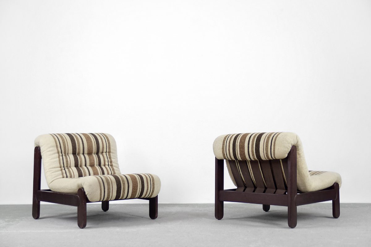 Para modernistycznych foteli, Skandynawia, lata 60. - Mid-Century Modern design od GARAGE GARAGE