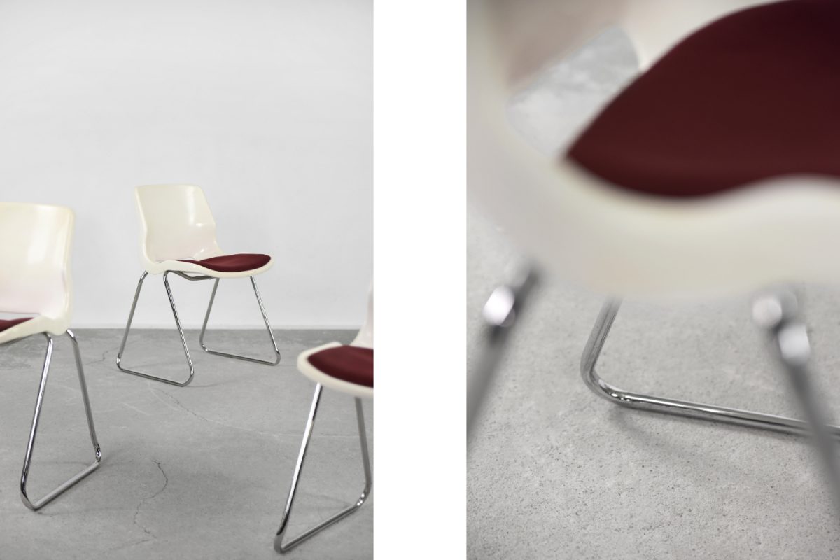 Komplet 5 krzeseł, proj. Svante Schöblom dla Overman, Szwecja, lata 70. - Mid-Century Modern design od GARAGE GARAGE