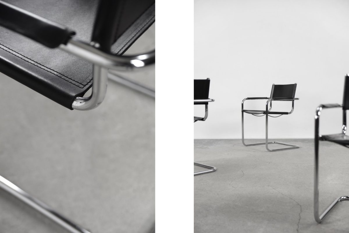 Komplet 5 krzeseł wspornikowych, Niemcy, lata 60. - Bauhaus design od GARAGE GARAGE