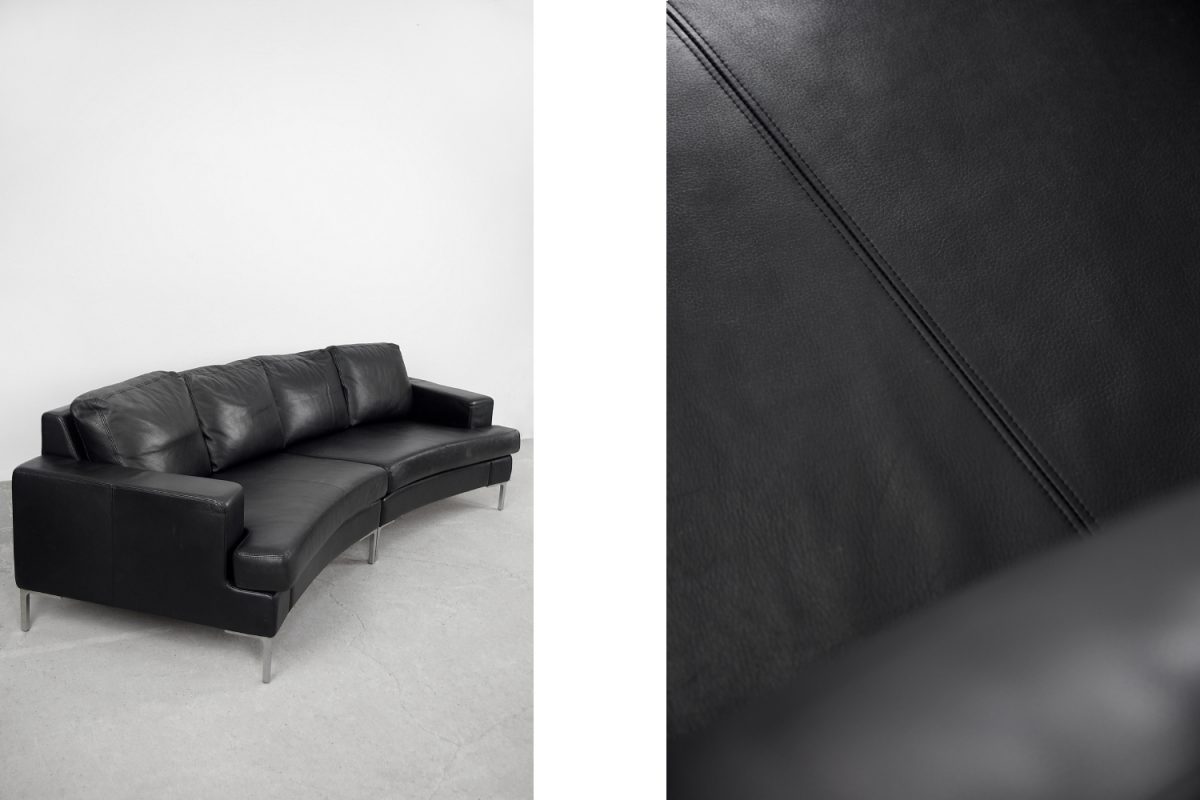 Skórzana sofa Infini Curve, proj. Carl-Henrik Spak, Ire Möbel AB, Szwecja, lata 60. - Mid-Century Modern design od GARAGE GARAGE