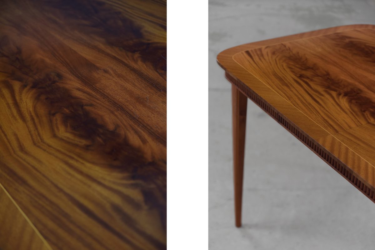 Mahoniowy stół jadalniany, Dania, lata 60. - Mid-Century Modern design od GARAGE GARAGE