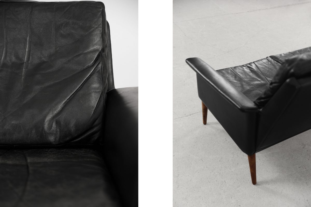 Skórzana sofa trzyosobowa Model 265, proj. H.W. Klein dla Bramin, Dania, 1966 - Mid-Century Modern design od GARAGE GARAGE