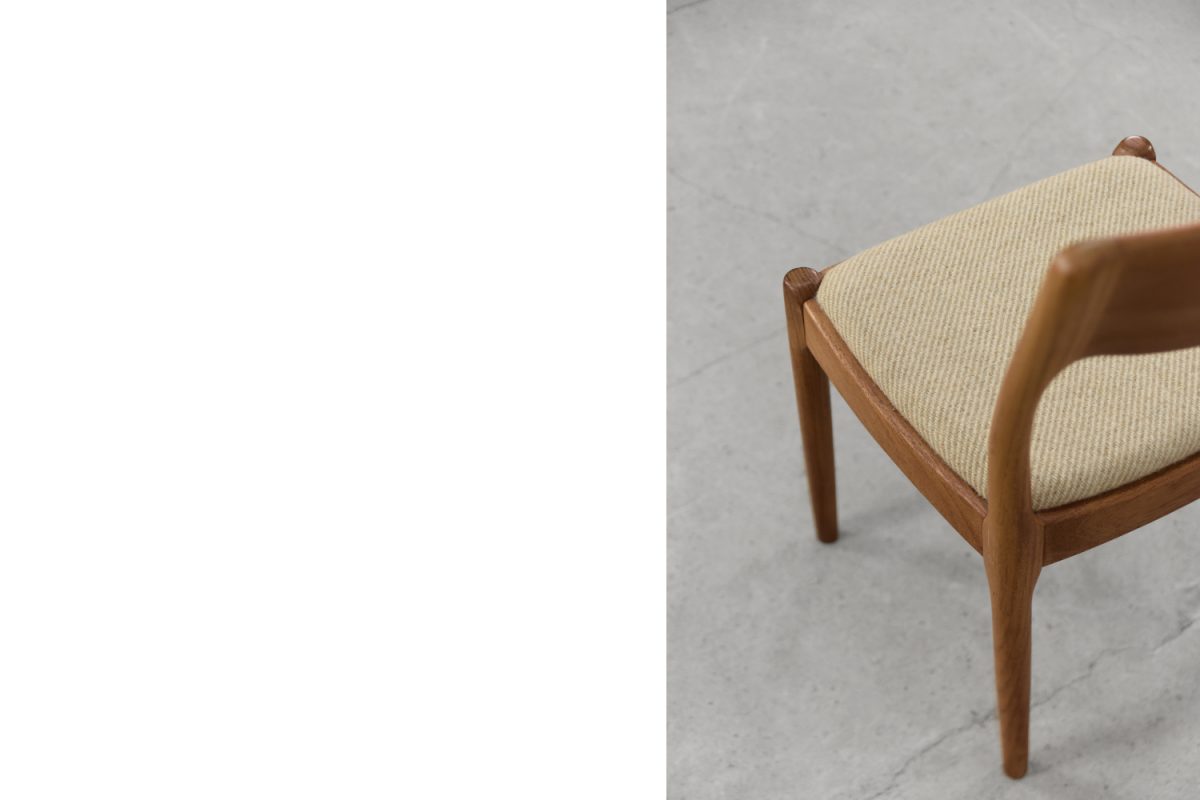 Krzesło tekowe, proj. Juul Kristensen dla JK Denmark, Dania, lata 60. - Mid-Century Modern design by GARAGE GARAGE