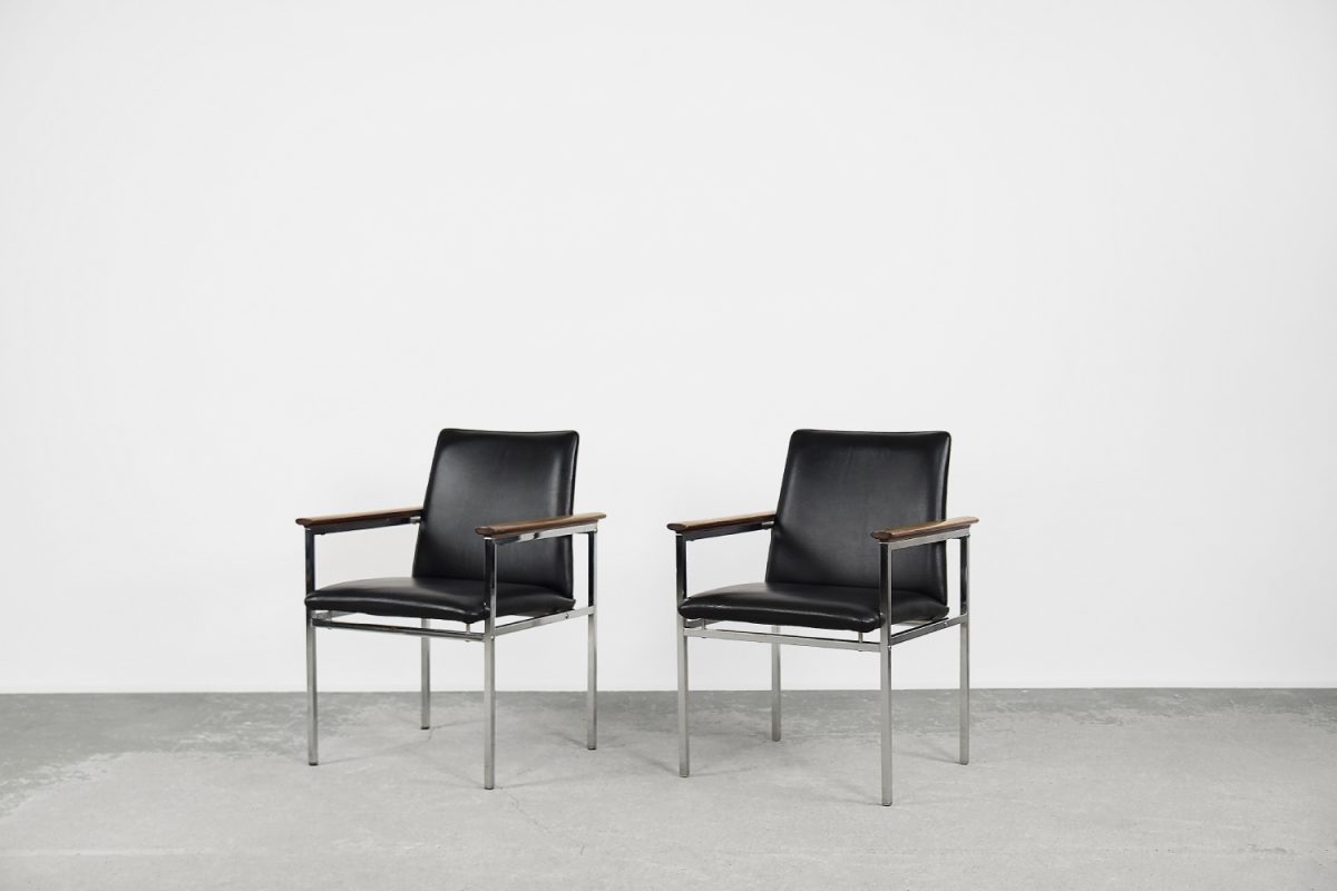 Para foteli, proj. Sigvard Bernadotte dla France & Søn, Dania, lata 60. - Mid-Century Modern design by GARAGE GARAGE