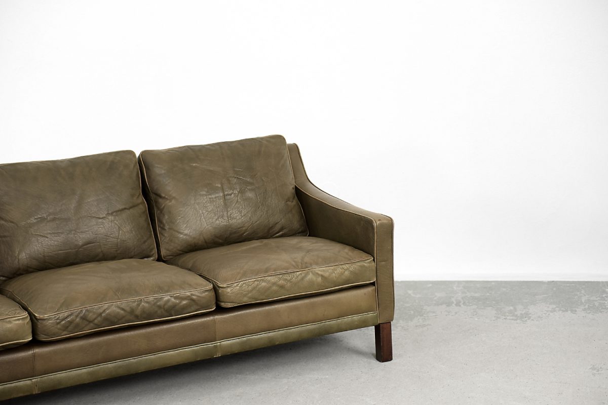 Skórzana sofa President, proj. Ingemar Thillmark, OPE Möbler, Szwecja, lata 60. - Mid-Century Modern design od GARAGE GARAGE